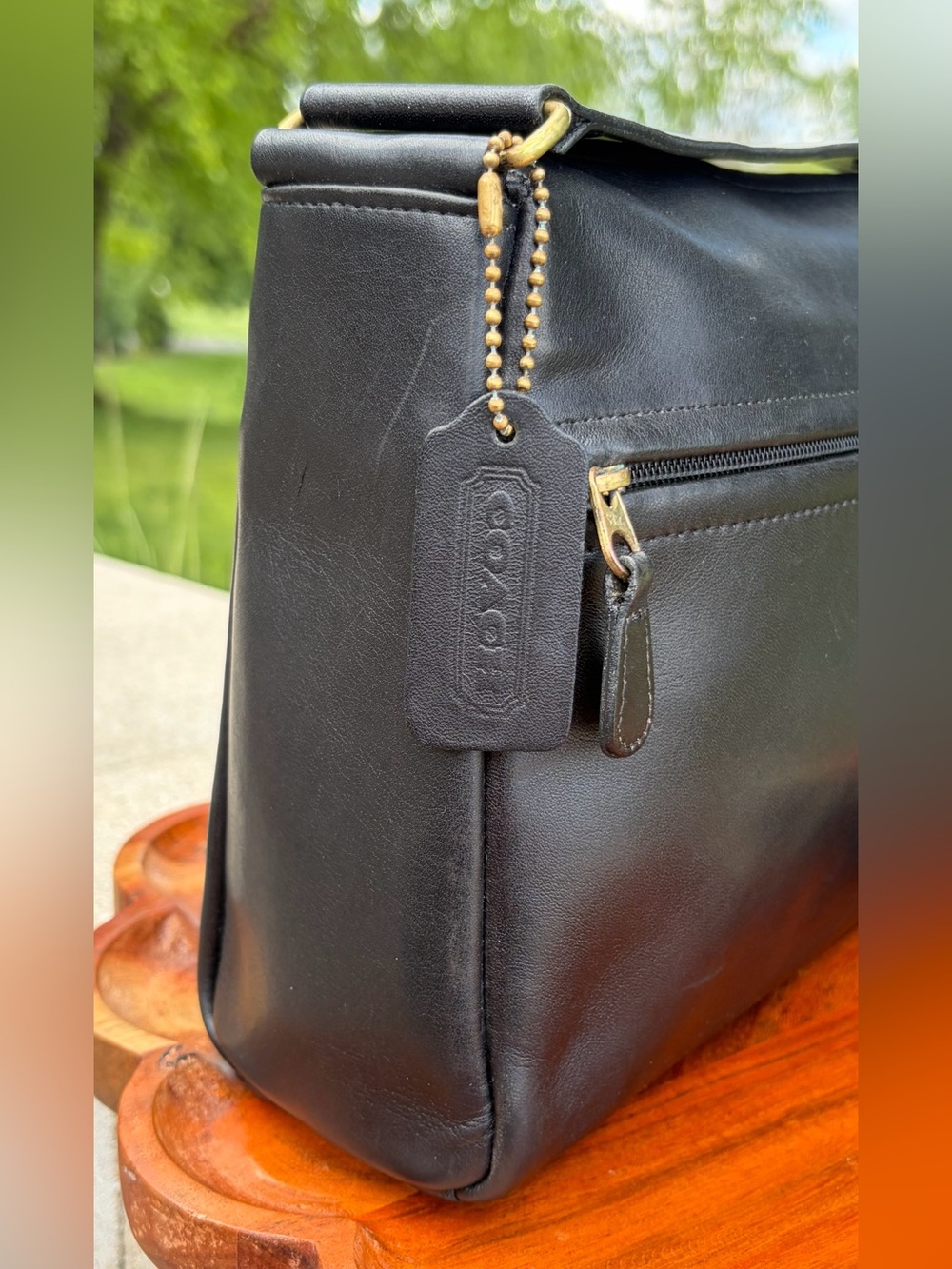 Vintage COACH Matinee Black Leather Rare EUC - Picture 5 of 17